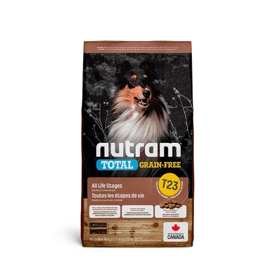 加拿大NUTRAM紐頓T23無穀火雞+雞肉潔牙全齡犬 11.4kg(25lb)(NU-10248)