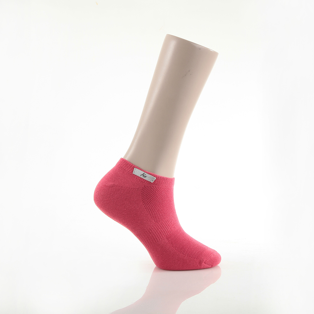 A.S.O 休閒系列-耐磨船型襪 桃粉紅