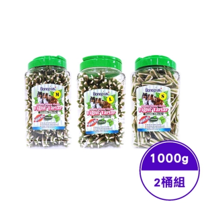 Bone Plus六星雙效薄荷草本潔牙棒桶裝 1000g±5g (2桶入)