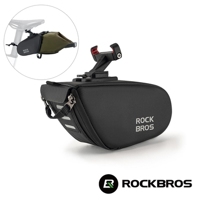 《ROCKBROS洛克兄弟》分離式自行車座墊包 0.8L-1.3L 擴充袋/車包/坐墊包/收納包/單車/30130058001