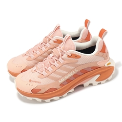 Merrell 戶外鞋 Moab Speed 2 GTX 女鞋 橘 白 防水 緩衝 黃金大底 郊山 登山鞋 ML037844