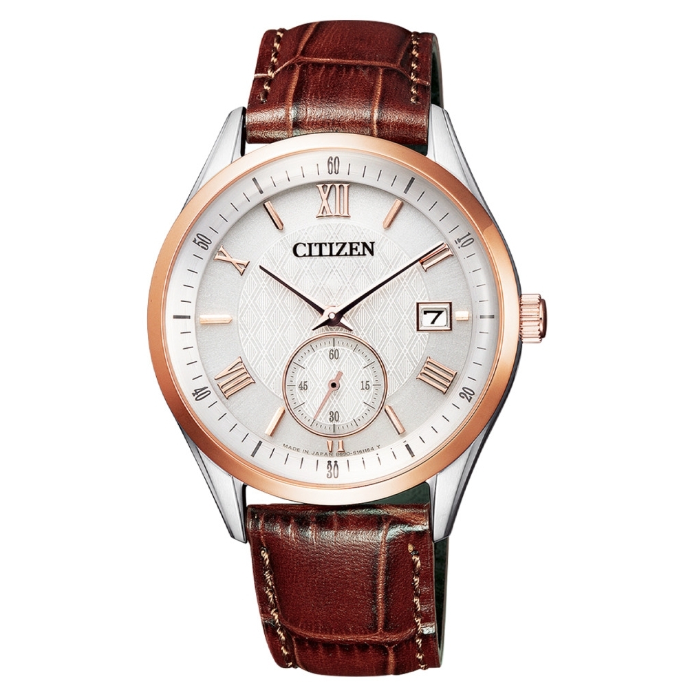 CITIZEN 經典小秒針光動能腕錶BV1124-14A