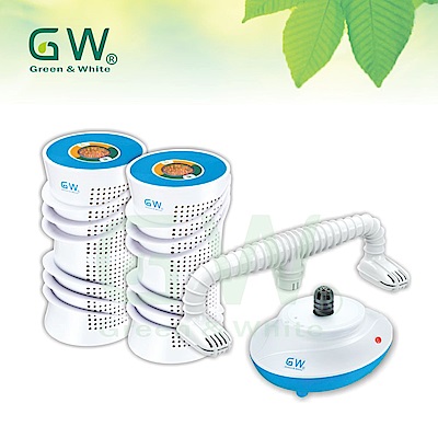 GW 水玻璃 直筒分離式除濕機4件組(水藍)
