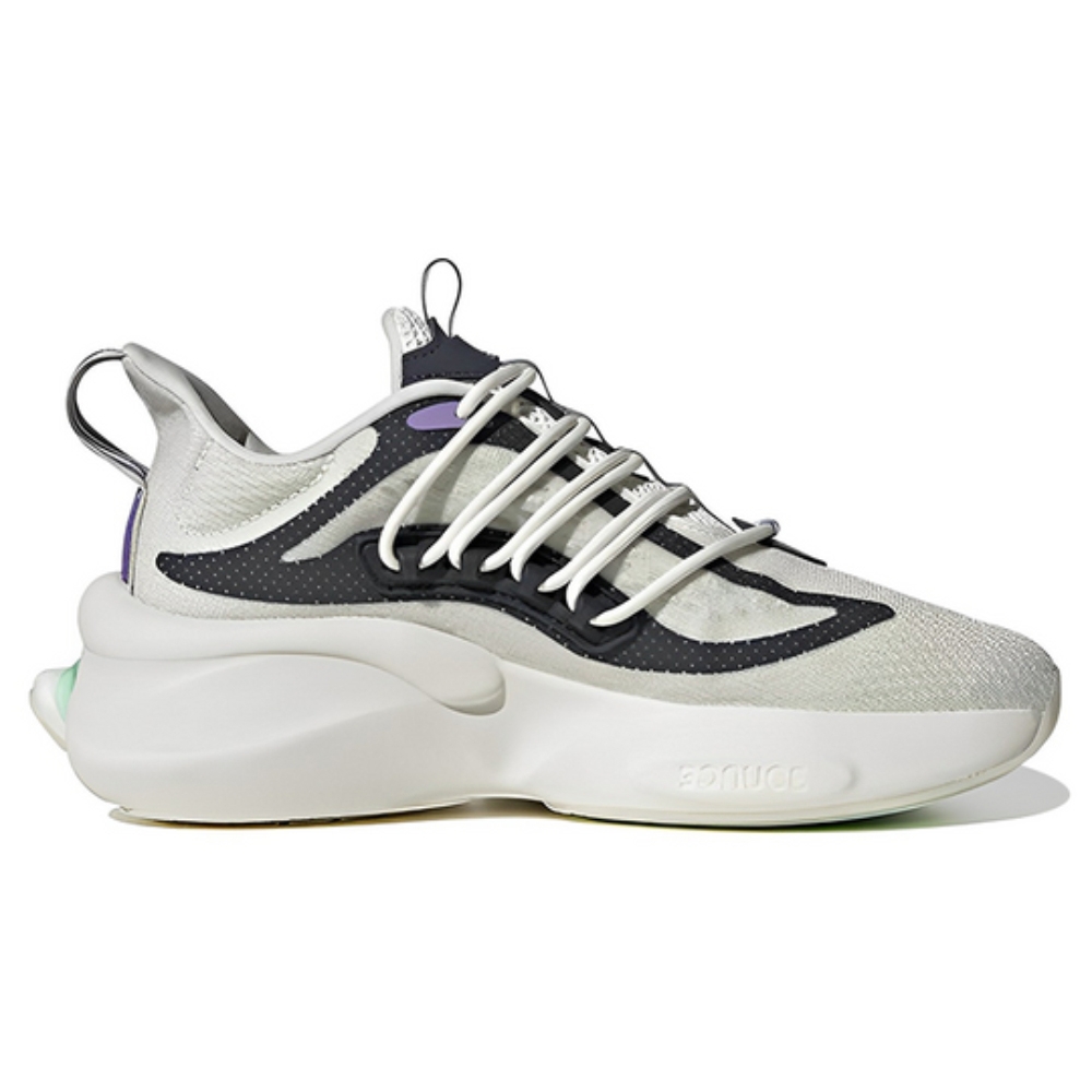 adidas 籃球鞋 女鞋 運動鞋 包覆 緩震 ALPHABOOST V1 灰黑紫 HP6616