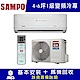 福利品 SAMPO聲寶4-6坪精品變頻單冷冷氣 AM-QC28D/AU-QC28D product thumbnail 1