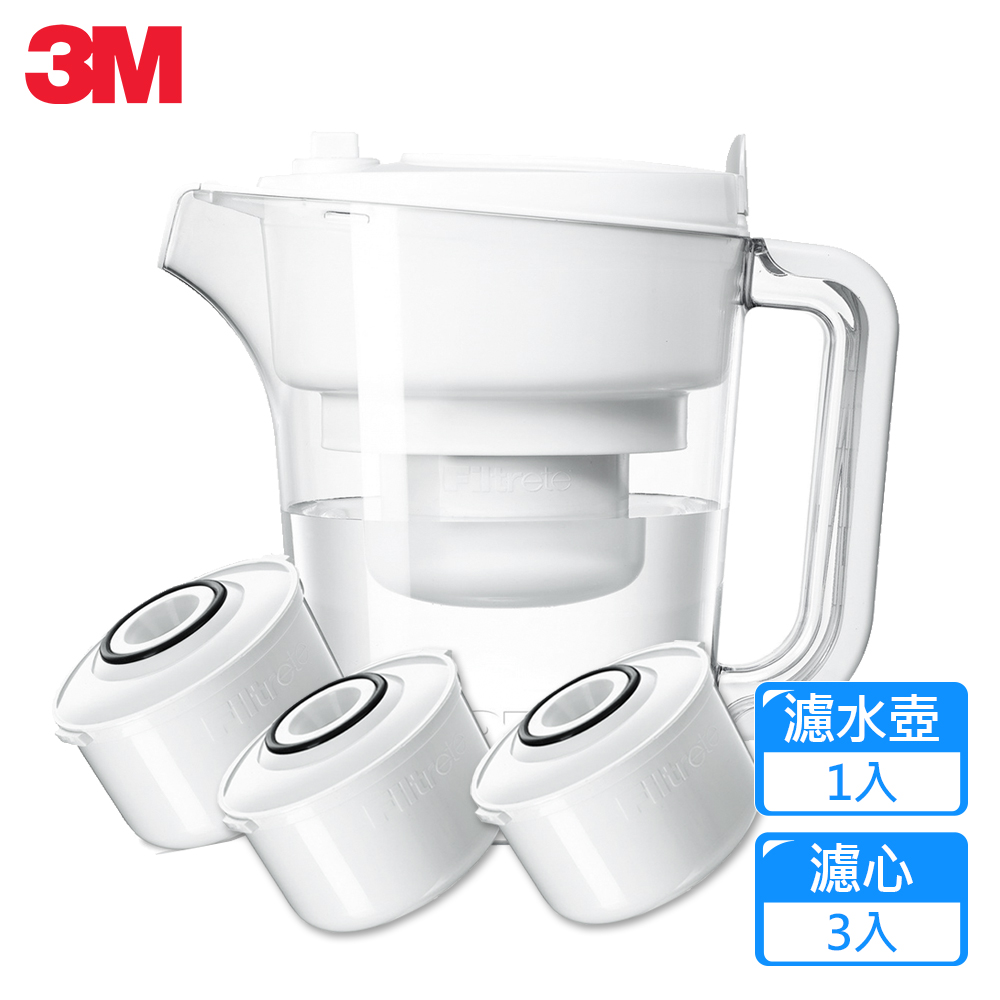 3M 經典款即淨長效濾水壺WP3000(1壺+3濾心)