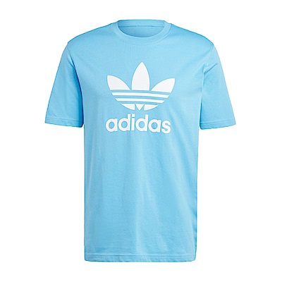 Adidas Trefoil T-Shirt [IR7980] 男 短袖 上衣 T恤 運動 經典 三葉草 基本款 水藍