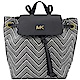 MICHAEL KORS Junie 牛皮翻蓋編織夏季風後背包(深藍) product thumbnail 1