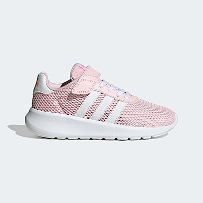 Adidas Lite Racer 3.0 EL K H03629 中童 慢跑鞋 運動 休閒 魔鬼氈 透氣 淺粉 白