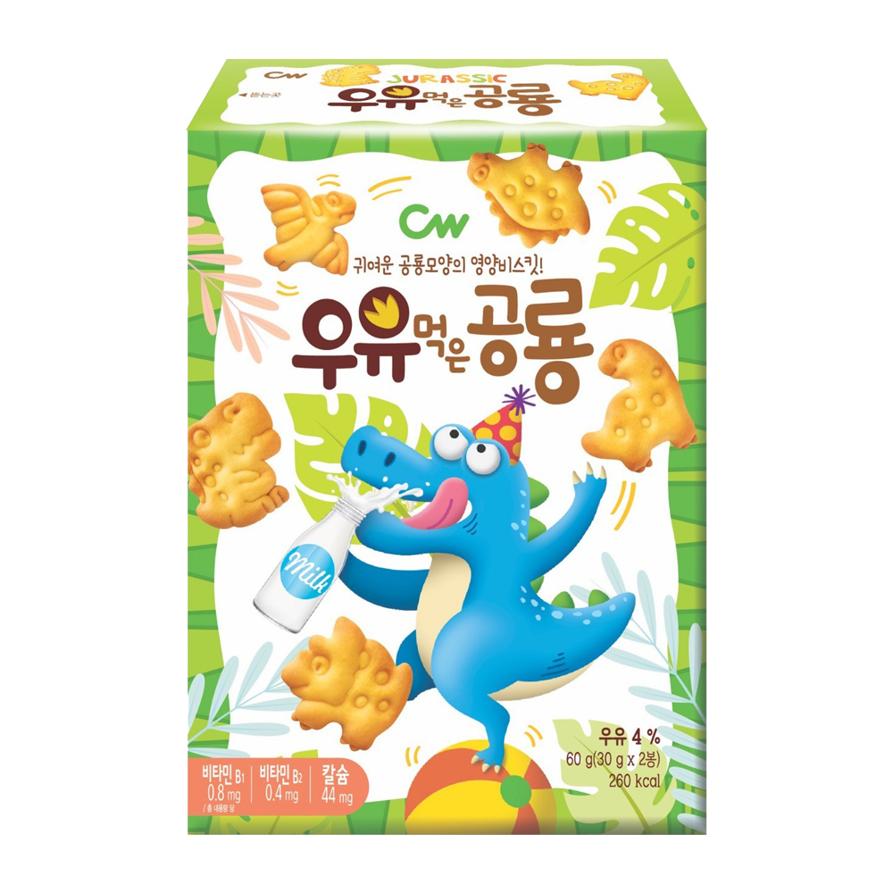 韓國CW恐龍造型餅乾(60g)