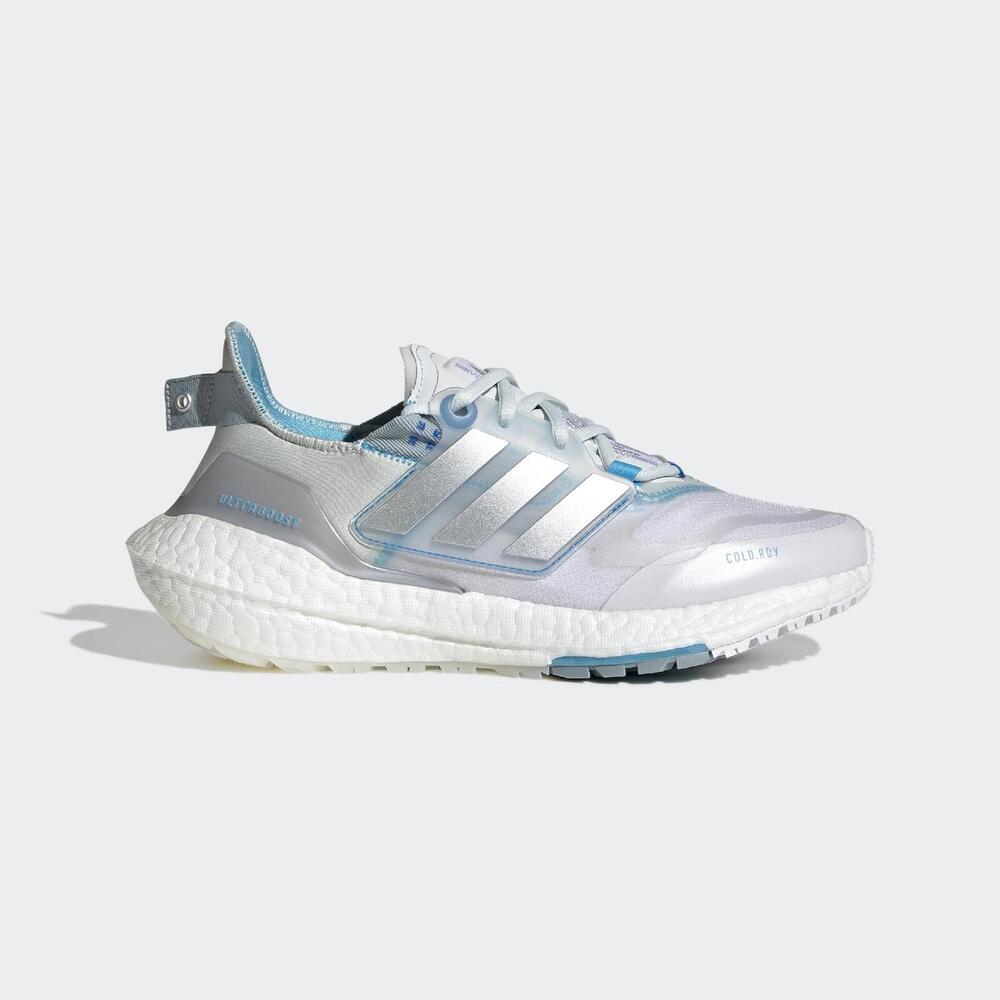 Adidas Ultraboost 22 COLD.RDY [GX8032] 女 慢跑鞋 運動 路跑 保暖 緩震 水藍銀