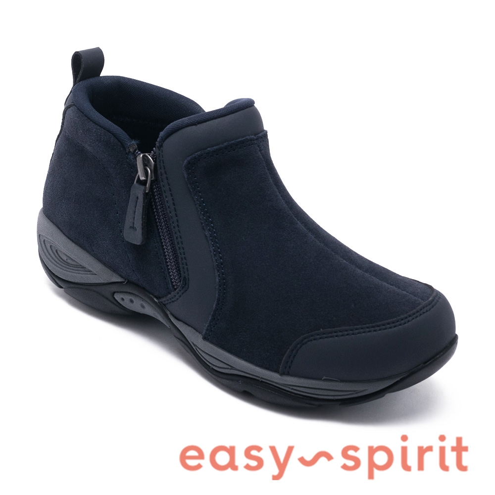 easy spirit-EVONY 麂皮拉鍊短套靴-深藍色 product image 1