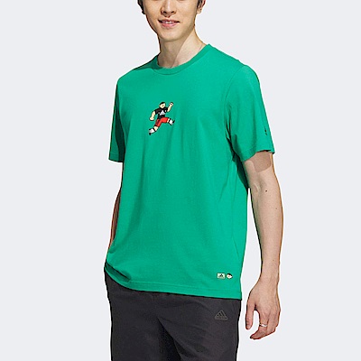 Adidas GFX Story Tee [IA8118] 男 短袖 上衣 T恤 亞洲版 運動 休閒 膠印圖案 寬鬆 綠