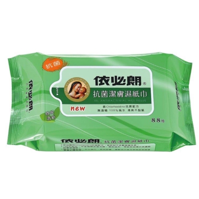 依必朗抗菌潔膚濕紙巾-綠茶清新(88抽)