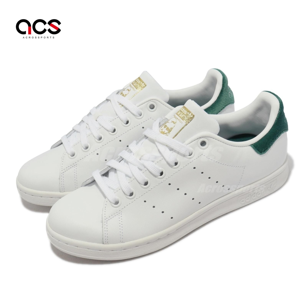 Adidas 休閒鞋 Stan Smith J 大童鞋 白 綠 經典 毛巾布 皮革 愛迪達 金標 史密斯 BY9984