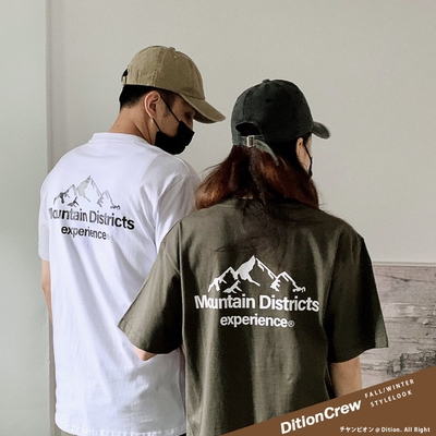 DITION 野地山系MOUNTAIN阿爾卑斯山脈短t 戶外 露營短袖上衣 OUTDOOR