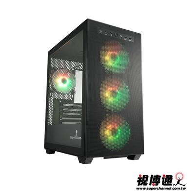 Superchannel 視博通 SAK251{B} M-ATX 電腦機殼(黑色)