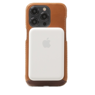 【n max n 台灣設計品牌】iPhone15 Pro 經典系列 - 全包覆式磁吸手機皮革套 - 古銅棕