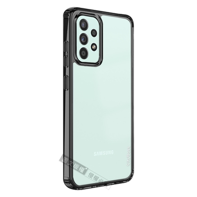 CITY晶鑽彩盾 三星 Samsung Galaxy A52s / A52 5G 抗發黃透明殼 氣囊軍規防摔殻(曜石黑)