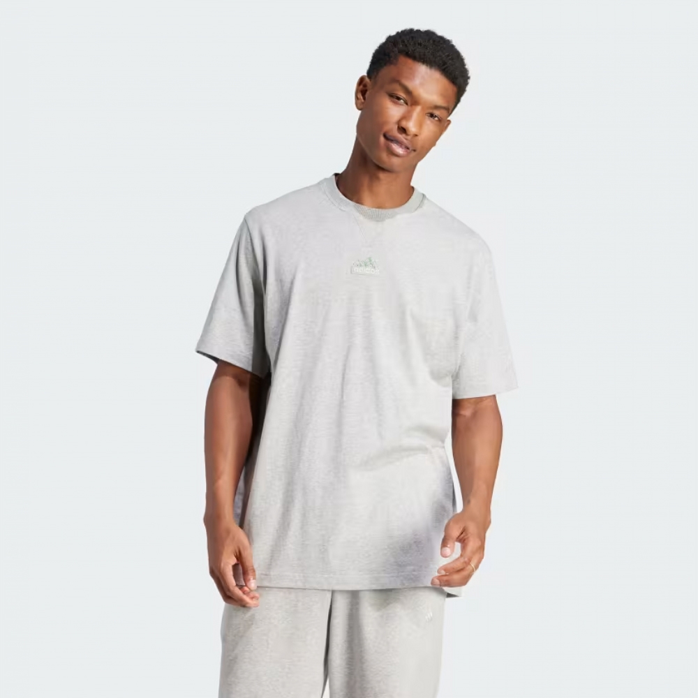 adidas 上衣 男款 短袖上衣 運動 M ALL SZN S T 灰 IS1474 (S2450)