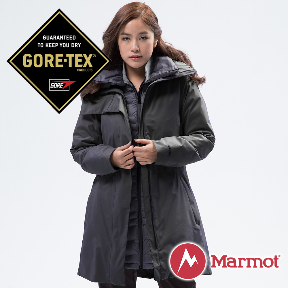 【Marmot】女 West GORE-TEX二件式外套『黑』45460