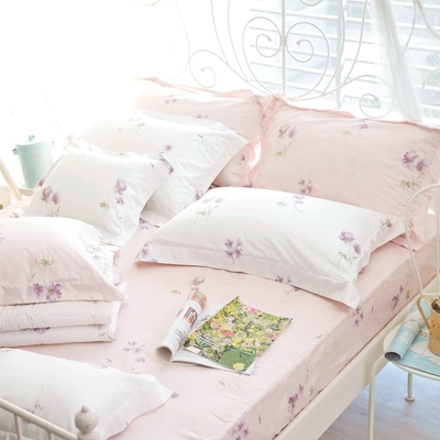 OLIVIA  FLORA   標準雙人床包被套四件組 300織精梳純棉 台灣製