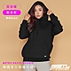 STL  yoga 刷毛連帽T 男友落肩長版 厚磅保暖 韓國 運動休閒 MetroBasicHoodie／多色任選 product thumbnail 15