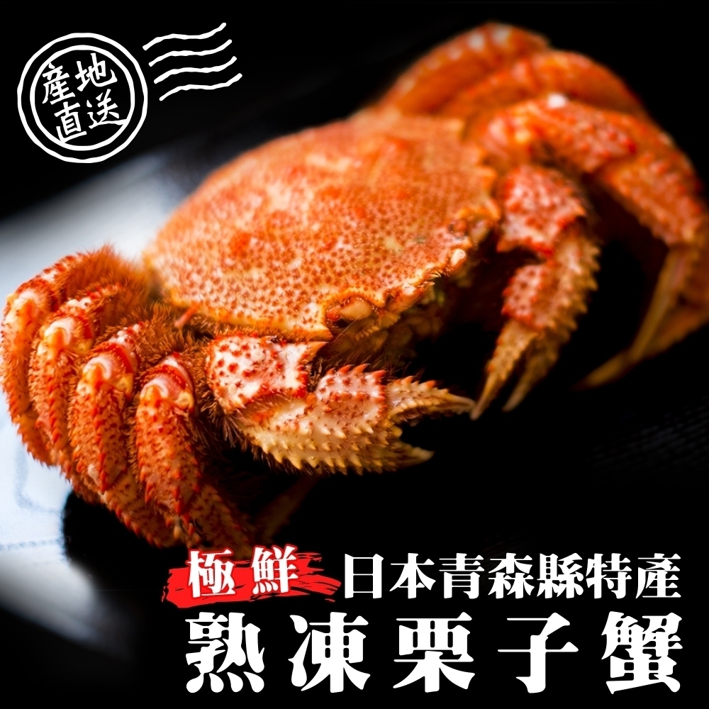 (滿699免運)【海陸管家】日本熟凍栗子母蟹1隻(每隻約100-130g)