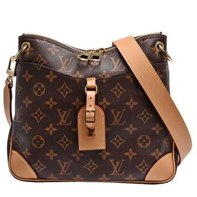 LV M45354 ODÉON PM系列Monogram帆布皮革行李吊牌斜背包