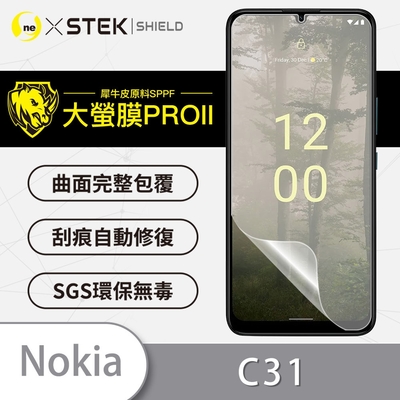 O-one大螢膜PRO Nokia C31 全膠螢幕保護貼 手機保護貼