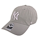 NEW ERA 47 品牌白色NY 繡線中性棒球帽(淺灰) product thumbnail 1