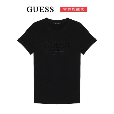 【guess】經典百搭logo短t-兩色可選