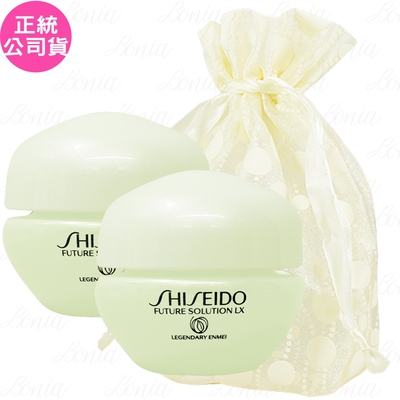 SHISEIDO 資生堂 時空琉璃LX極上御藏傳奇霜(精巧版)(6ml)*2旅行袋組(公司貨)