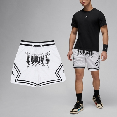 Nike 短褲 Jordan Sport Dri-FIT Diamond 男款 白黑 速乾 球褲 籃球 運動褲 FN5870-100