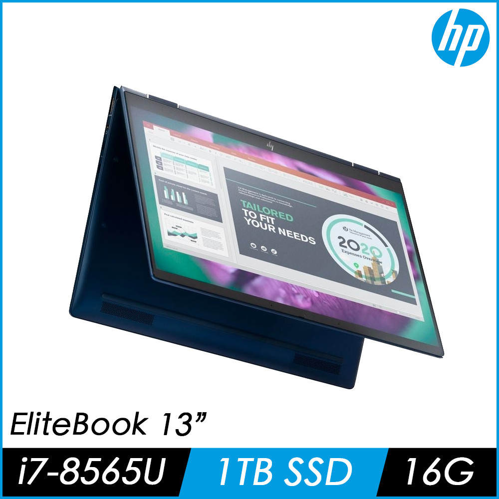 HP惠普 EliteBook Dragonfly 13吋商用觸控筆電(i7-8565U/16G/1TB PCIe SSD/9FM60PA)HP Elitebook 系列