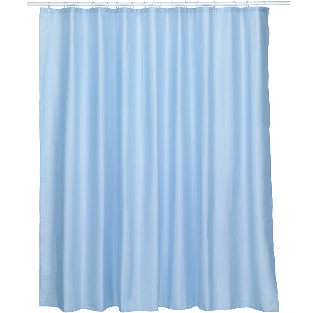 《KELA》簡約防水浴簾(藍180cm)