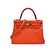 二手品 Hermes Kelly 28 Togo手提/肩背凱莉二用包(金釦/橘) product thumbnail 1