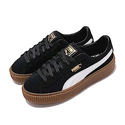 puma basket platform zwart