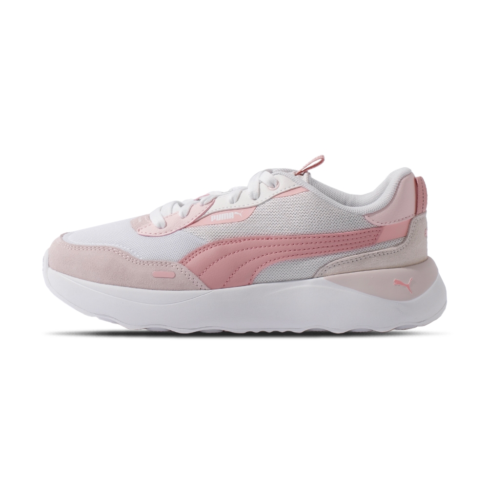 Puma Runtamed Platform 女 白灰粉 網布 拼接 麂皮 皮革 復古 運動 休閒鞋 39232404