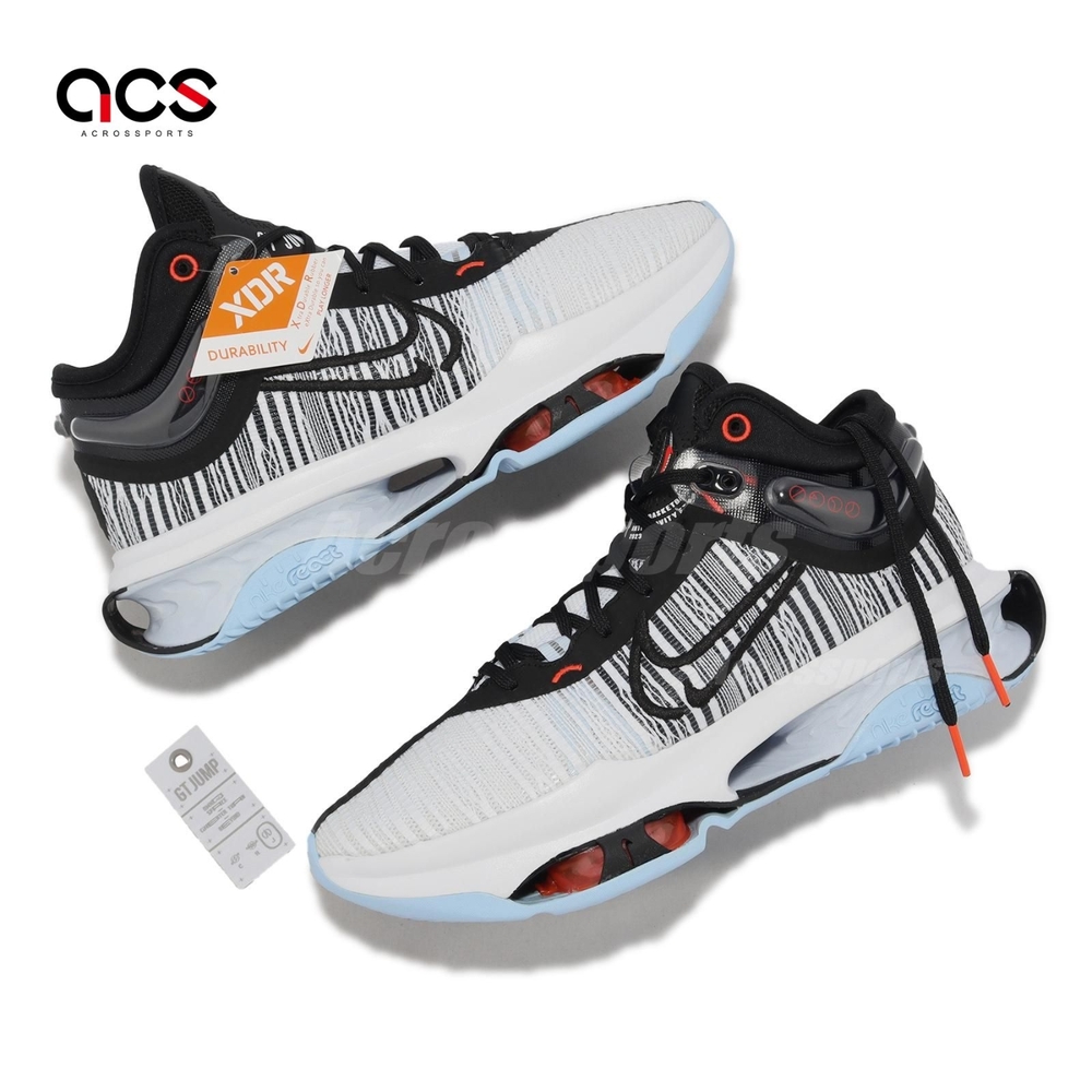 Nike 籃球鞋Air Zoom G T Jump 2 EP 男鞋黑白氣墊緩震DJ9432-001