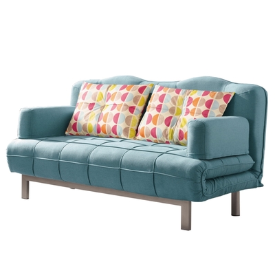文創集 克波利時尚灰可拆洗絨布展開式沙發/沙發床-150x80x92cm免組