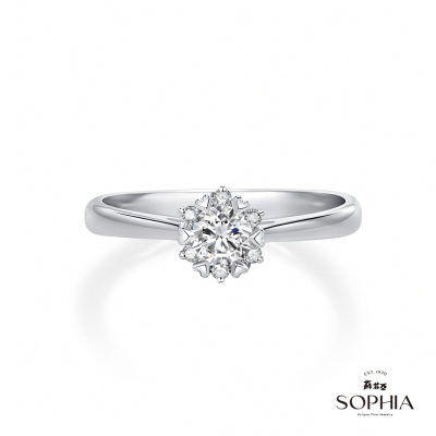 SOPHIA 蘇菲亞珠寶 - 費洛拉 30分 F/VVS1 18K金 鑽石戒指