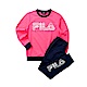 FILA KIDS 童長袖針織套裝-桃色 1WTT-8905-PC product thumbnail 1