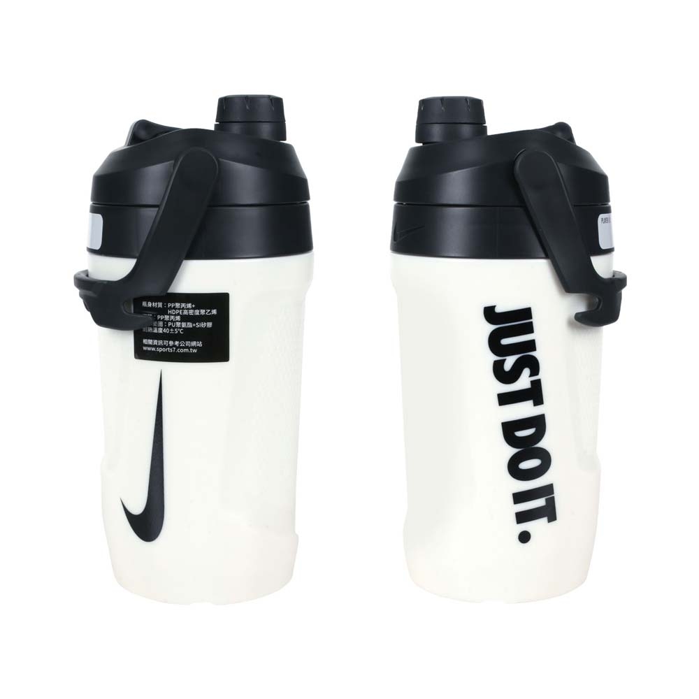 NIKE FUEL JUG大口徑霸水壺40OZ-健身 運動水壺 1180ML N100311015340 白黑