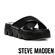 STEVE MADDEN-BROADCAST 雲朵交叉帶厚底拖鞋-黑色 product thumbnail 1