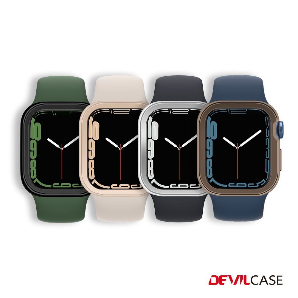 DEVILCASE Apple Watch Series 7 41mm 保護殼-斜面款(4色)