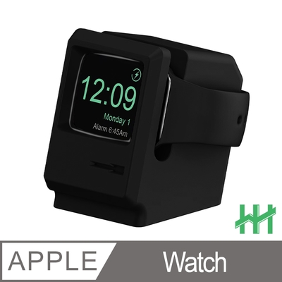 【HH】Apple Watch 電腦造型環保矽膠充電底座(黑色)