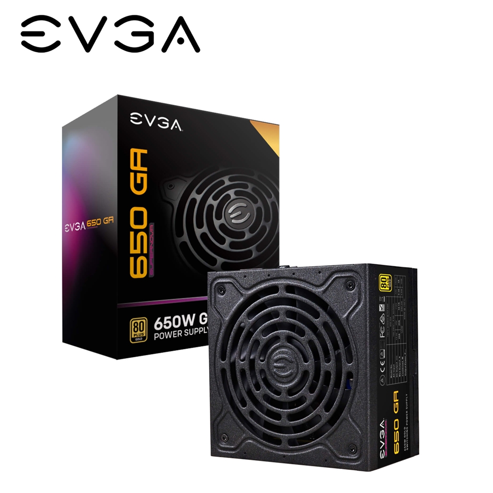 EVGA 650瓦 80PLUS金牌 電源供應器(650 GA)