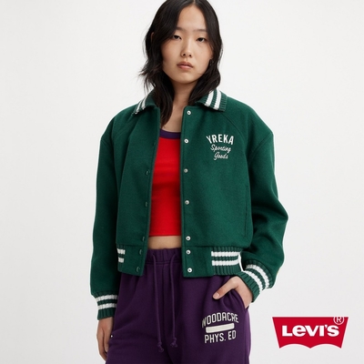 Levis Gold Tab金標系列 女款 羊毛翻領外套 綠