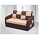 AS雅司-妮露咖啡色雙人坐臥兩用沙發床-138×65.5×64.5公分 product thumbnail 1